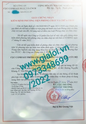 Kiểm định cửa kính chống cháy 2022