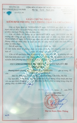 Kiểm định kính chống cháy 2016